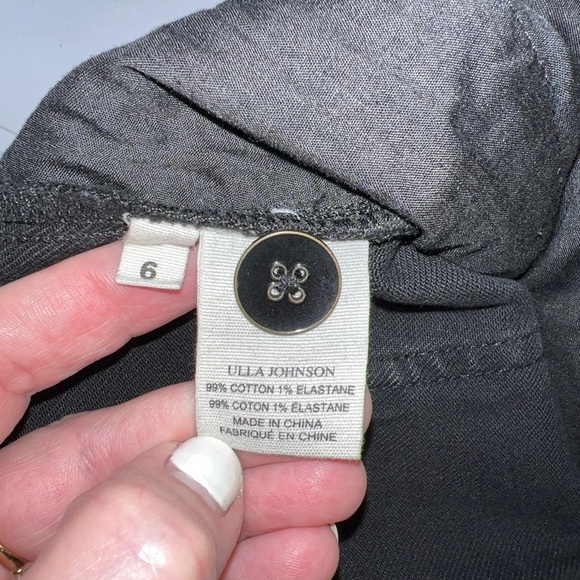 NWOT Ulla Johnson Carmen Acid Washed Blk Button Ankle Straight Fit Jeans Size 6 - Picture 11 of 15